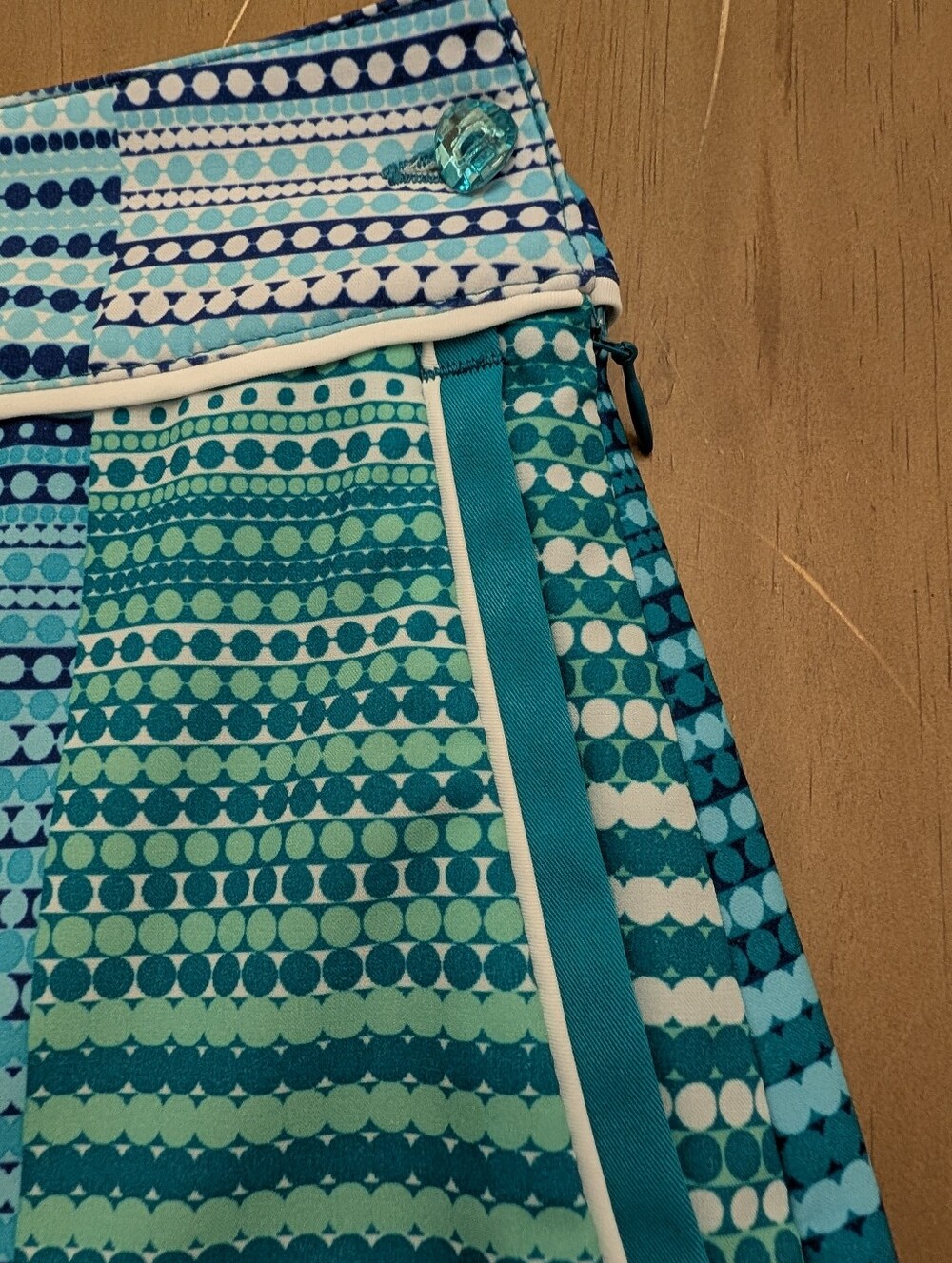 EP Pro Blue & Teal Geometric Golf/Pickellball/Tennis Skort Size 12